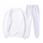 2 tk/komplekt Unisex dressipluusi ja p&uuml;kste komplekt &Uuml;mmargune kaelus Pikad varrukad Spordidressipluus Pingutusn&ouml;&ouml;riga Elastsest v&ouml;&ouml;kohaga p&uuml;ksid Fitnessi riietus S khaki