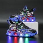 2024 Luminous Boys Helendavad jalan&otilde;ud Tuledega tossud Kingad Laste multifilm Led Light Kingad Tide 36