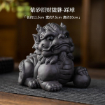 Butiik Zisha Lucky Tea Lemmikloomade ornament Creative Pixiu Can Raise Tea Kunstkaunistus K&auml;sitsi valmistatud teekomplekt Aksessuaarid Kodu kirjutuslaua sisustus