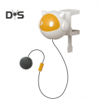 Ukse rippuv kohev kassipallim&auml;nguasi elektrooniline isem&auml;ngitav lemmikloomapall, automaatne t&otilde;stev karusnahast pallim&auml;nguasi, interaktiivne kassim&auml;ng siseruumides kasutatavatele kassidele kollane