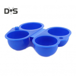 Kaasaskantav munakonteiner, vastupidav 2/4/6 v&otilde;redega munade hoiukarp K&ouml;&ouml;k &otilde;ues telkimine piknik Kokkupandavad munad Korraldaja hoidja kandekotti klamber 2Grids sinine