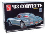 Platz 1963 Chevrolet Corvette Stingray Plastikmudel 1/25 white
