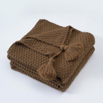 P&otilde;hjamaade kootud narmastega pleed - Villapallidega pleed kontorisse, konditsioneeriga ruumi, l&otilde;unapausiks, diivanil puhkamiseks ja puuvillaseks kasutamiseks 130x170 cm