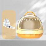 Lemmikloomatarbed Papagoi kaasaskantav puur linnupuur l&auml;bipaistev reisimobiilne kaasaskantav puur kollane