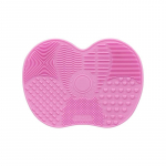 Silikoonist &otilde;unakujulise meigipintsli puhastuslapp &ndash; iminapaga pahvakas puhastusvahend &ndash; lihtsalt puhastatav igap&auml;evane meigipintsli puhastusvahend roosa