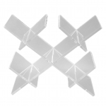 Veiniriiulaua Lauaplaadil V&otilde;re Eraldiseisev 5 Pudeli Veinihoidja L&auml;bipaistev Akr&uuml;&uuml;l Lauaplaadi Vein