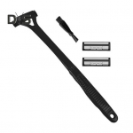 Meeste tagumine pardel 2 peaga harjaga, pika varrega vann, du&scaron;&scaron;, juuksel&otilde;ikur, ergonoomiline k&auml;sitsi m&auml;rgade kuivade juuste eemaldamise t&ouml;&ouml;riistad sinine