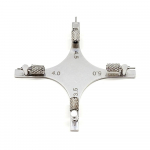 Cross Type Dental Orthodontic Bracket Positioning Gauge High precision Stainless Steel Bracket Positioner with Pencial Lead 1 piece Tool