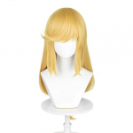 Applejacki Cosplay Parukas K&otilde;rge Kvaliteediga Anime Pikk Kuldne Kollane Peanaha Parukas Kuumakindel S&uuml;nteetiline Juuksed Anime Peo Parukad + Parukakate One Size