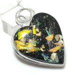 Dichroic Glass Handmade 925 Sterling Silver Jewelry Pendant 2.01 i2i47