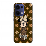 Coque de t&eacute;l&eacute;phone - Maniacase - Oppo Reno 13 5G - Minnie Disney LV - Silicone - Marron
