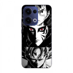 Coque de t&eacute;l&eacute;phone - Maniacase - Oppo Reno 13 5G - Silicone - Souple - Noir et blanc - Dragon Ball Z