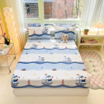 100% Puuvillane Linalaikastik Kumera &Auml;&auml;rega Linalaikastik Tr&uuml;kitud Voodikate &Uuml;he-/Kahe-/Queen-/King-suuruses Voodipesu Drap De Lit (Padjap&uuml;&uuml;r puudub) Single 90x200cm 1pc