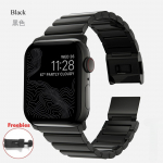 Luksuslik metallist k&auml;ev&otilde;ru Apple Watch Series 10 46mm Ultra 2 49mm 45mm 44mm jaoks, roostevabast terasest magnetrihm iWatch 9 8 7 6 5 4 jaoks For Ultra 2 1 49mm