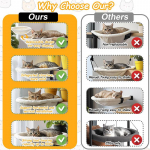 Kassi Kirjutuslaud Voodi Kirjutuslaud Kassi Ahven Mugav Pehme &Uuml;mmargune Lauaplaat Kassi Voodi Lauakinnitus Kassi Pesa Lemmikloomamatiga Kontori T&ouml;&ouml;laudkassi Voodi 1PC