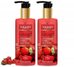 Vaadi Herbals Strawberry Scrub Face Wash With Mulberry Extract (2 x 250 ml)