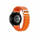 20mm 22mm Alpine Loop rihm Samsung Galaxy Watchi jaoks 3 4 5 6 Classic 5Pro Active S3 nailon k&auml;ev&otilde;ru Amazfit Huawei kella GT4 rihm 20mm watch band oranž