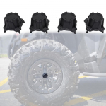 4 tk. Mustad veljekatted keskmise korgiga Can-Am Maverick X3 Turbo R 2017-2020 jaoks
