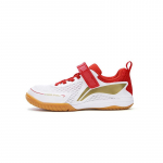 Li Ning lauatennise seeria Spordiks mugavad treeningjalatsid Laste tossud Valge Leegipunane Ere-kuldne APPV019-4 31.5