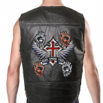 Vest Street Punk Vest Jope Varrukateta Harley Mootorrattam&auml;rgi Tikitud Vest S