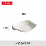 Loovad Ebakorrap&auml;rase Kujuga Valged Keraamilised &Otilde;htus&ouml;&ouml;gitaldrikud Hotellide Lauan&otilde;ud Kodukasutus S&uuml;gavad Supitaldrikud &Otilde;htus&ouml;&ouml;gin&otilde;ud K&uuml;psetusn&otilde;ud