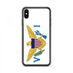 Coque iPhone &ndash; Drapeau &Icirc;les Vierges &ndash; Souple &ndash; Mitmev&auml;rviline &ndash; TPU &ndash; &Uuml;hilduv iPhone XS Max