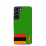 Coque T&eacute;l&eacute;phone Drapeau Zambie &ndash; Samsung Galaxy S22 Plus