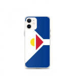 Coque T&eacute;lephone Drapeau Saint-Martin (Antillid fran&ccedil;aises) - iPhone 12 mini