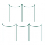 Taimede Toestusvaiad Poolringikujulise &Uuml;laosaga Metallist Taimetoe Vaiad Pojengide Puurid ja Toed Aia Taimede Toetus R&otilde;ngad V&auml;lis- Sisetaimedele Tomat Hortensia S 5pcs