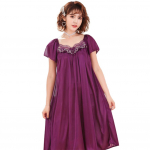 Naiste &uuml;lisuur &ouml;&ouml;s&auml;rk L&uuml;hikeste varrukatega pitsist lapiline &ouml;&ouml;s&auml;rk l&uuml;hikeste varrukatega magamisriietus pidžaam One Size