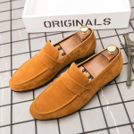 Kollased seemisnahast mokassiinid Meeste Suur Suurus 46 Slip-on Meeste Vabaajajalatsid Klassikalised Mugavad Sotsiaalsed Jalan&otilde;ud Meeste Mokassiinid Zapatos Hombre 39