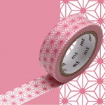 Masking Tape MT &eacute;toile asanoha rose pastel roosa