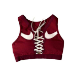 Nike Dri-FIT Swoosh Air Force 1 Keskmise toega spordirinnahoidja Naiste aluspesu Veinipunane DD1433-677 XL
