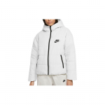 Nike Kapuutsiga Tr&uuml;kitud Logoga L&uuml;hike Puuvillane Jakk Naiste jakid Valge CZ1467-100 S