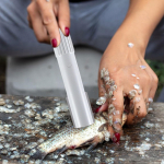 Descaler Tool for Efficient Scaling of Seafood at Home must