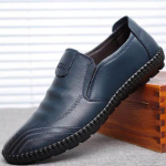 Moodne paks platvormiga slip-on madala s&auml;&auml;rega meeste vabaajajalats Mitte mugav Disaineri Klassikaline Originaal PU Suurus 44 Sotsiaalne meeste nahast kingad 38
