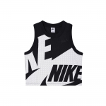 Nike T&auml;hetr&uuml;kiga &Uuml;mmarguse Kaelusega Hingav V&otilde;rkmaterjalist Vabaaja Varrukateta Vest Naistele Must FN2257010 M