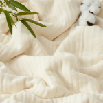 Puuvillane kangas pehme 100% puuvillane &uuml;hev&auml;rviline topelt marli DIY k&auml;sit&ouml;&ouml; &otilde;mblusmaterjal kleit r&auml;tik voodipesukomplektid marli laudlina kangas 135x500CM beež