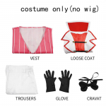 Luciferi Cosplay Kost&uuml;&uuml;m Fantasia Anime Hazbin Lucifer Morningstar &Uuml;htne Komplekt Kindad Kaasa Halloweeniks Comic Coniks Luciferi R&otilde;ivad M