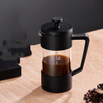 Must 350 ml Prantsuse press koos filtriga Multifunktsionaalne k&auml;sitsi punch kohvimasin l&auml;bipaistev klaasist kohvipress Prantsuse kann