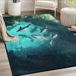 3D optiline illusioon veeauk kuristik uksematt libisemiskindel uksematt masinpestav magamistoa telkimise jooga jaoks vastupidav p&otilde;randamatt 120x160cm