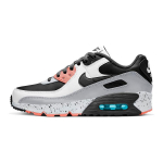 Nike Air Max 90 Nahast GS Valge Mururoheline Oranž Laiguline Laste Tennised Akvamariin Must CD6864-110 35.5