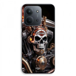 Coque de t&eacute;l&eacute;phone - MANIACASE - Xiaomi Redmi 15C 5G - Silicone TPU - T&ecirc;te de mort m&eacute;canique - Souple