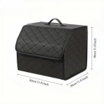 Auto pagasiruumi organiseerimiskast Suure mahutavusega auto mitmeotstarbelised t&ouml;&ouml;riistad Hoiukott Panipaik Korrastamine Nahast kokkuklapitav avariihoiukasti jaoks must