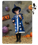 Halloween Uus Laste Maagik Rollim&auml;ng Kost&uuml;&uuml;m Cos Maagik Keep Etendus Disfraz Halloween Naistele Disfraz Halloween T&uuml;drukule S 90-110cm sinine