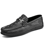 Ehtne Nahk Meeste Slip-on Jalan&otilde;ud Kontori Mees Ametlikud Kingad Pehmed Meeste &Auml;rikingad Hingav S&otilde;it Laisad Loafers Mokassiinid 46 must