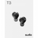 SUDIO T3 T&otilde;eliselt juhtmevabad Bluetooth-k&otilde;rvaklapid CN-pistikuga (adapter kaasas)