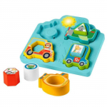 Jouet de V&eacute;hicule Puzzle - Fisher Price - Forme et Son - Animaux - Sons et Lumi&egrave;res