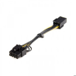 C&acirc;ble adaptateur d'alimentation - STARTECH - PCI Express - 6 broches vers 8 broches - 15 cm - Jaune