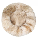 40-100cm &Uuml;mmargune Lemmiklooma Voodi Suurele Koeravoodi Super Pehme Kassivoodi Pika Pl&uuml;&uuml;siga Koeramaja Keskmisele Koeramajale Talvine Soe Magamine 80cm beige